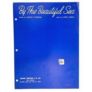 Vintage By The Beautiful Sea Sheet Music Harold R. Atteridge Harry Carroll 1942